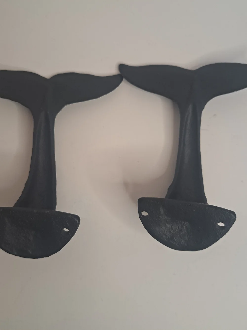 Nautical Ocean Themed Whale Tail Coat Hooks NIB. Great for the Beach House